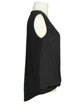 Blusenshirt mit Satin in  schwarz von Made in Italy (Bild 2)