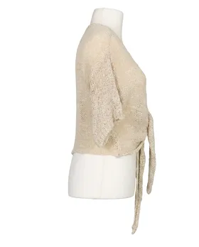 Bolero B�ndchengarn in  beige von Italia Moda (Bild 2)