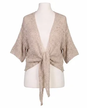 Bolero B�ndchengarn in  taupe von Italia Moda (Bild 1)