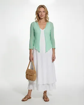 Bolero Boucl�strick in  mint von Exotic (Bild 2)