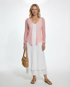 Bolero Boucl�strick in  rosa von Exotic (Bild 2)