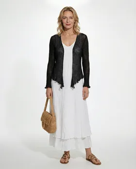 Bolero Boucl�strick in  schwarz von Exotic (Bild 2)