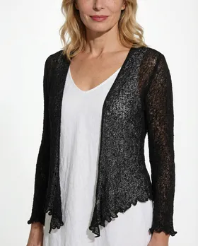 Bolero Boucl�strick in  schwarz von Exotic (Bild 3)