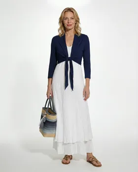 Bolero Cardigan in  dunkelblau von Spaziodonna (Bild 3)