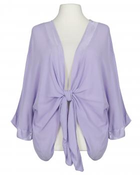 Bolero Jacke Blusenstil in  lila von H. Trend (Bild 1)