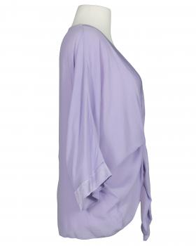 Bolero Jacke Blusenstil in  lila von H. Trend (Bild 2)