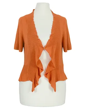 Bolero mit Volant in  orange von Made in Italy (Bild 1)