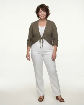 Bolero Strickjacke in  braun von Amandine (Bild 3)