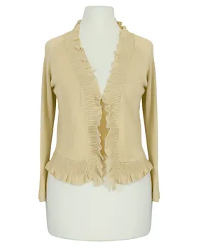 Bolero Viskosestrick in  creme von Made in Italy (Bild 1)