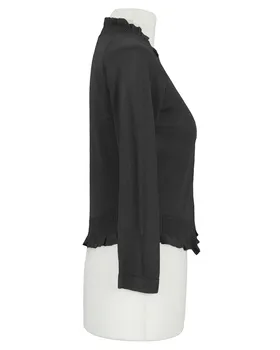Bolero Viskosestrick in  schwarz von Made in Italy (Bild 2)
