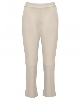 Bootcut-Hose aus Jersey in  beige von Made in Italy (Bild 1)