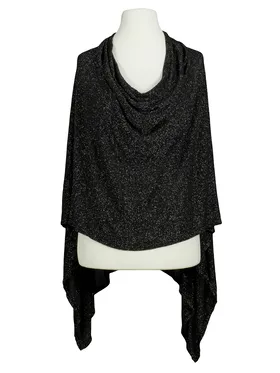 Poncho Lurex Feinstrick in  schwarz von RESTART (Bild 1)