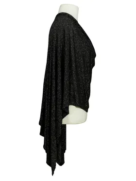 Poncho Lurex Feinstrick in  schwarz von RESTART (Bild 3)