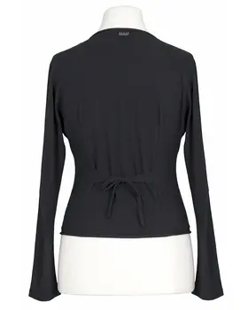 Cardigan Baumwolle in  schwarz von FASHION (Bild 3)