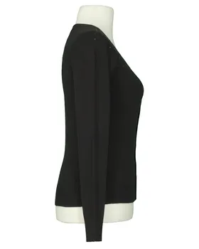 Cardigan mit Schmucksteinen in  schwarz von Made in Italy (Bild 2)