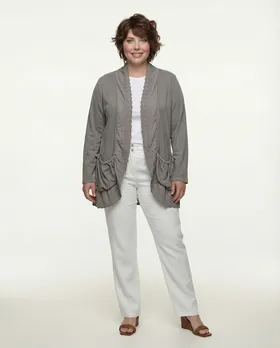 Cardigan mit Spitze in  braun von Diana (Bild 4)