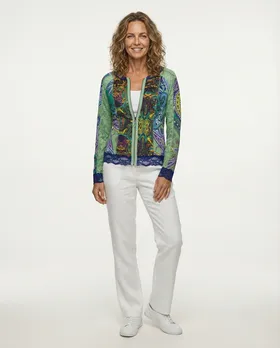 Cardigan mit Spitze in  bunt von Lulu H (Bild 3)