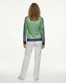 Cardigan mit Spitze in  bunt von Lulu H (Bild 4)