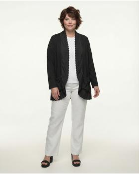 Cardigan mit Spitze in  schwarz von Diana (Bild 4)