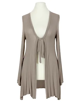 Cardigan Viskose in  taupe von Made in Italy (Bild 1)