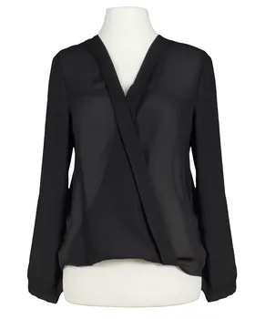 Chiffon Bluse in  schwarz von Respect Italy (Bild 1)