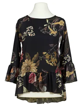 Chiffon Bluse Floral in  schwarz von Carla Giannini (Bild 1)