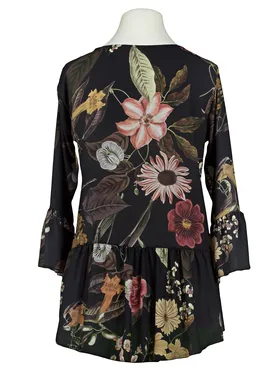 Chiffon Bluse Floral in  schwarz von Carla Giannini (Bild 3)