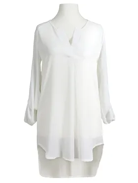Bluse Tunikastil in  wei� von Diana (Bild 1)