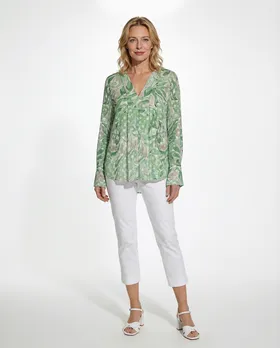Chiffon Blusenshirt Floral in  lindgr�n von Lamiar (Bild 3)