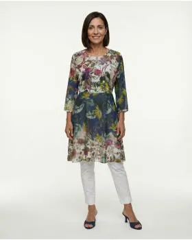 Chiffon Kleid Floral in  bunt von Selected Touch (Bild 4)