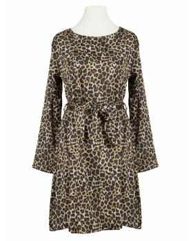 Chiffon Kleid Leoprint in  schwarz von Montan (Bild 1)