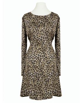 Chiffon Kleid Leoprint in  schwarz von Montan (Bild 2)