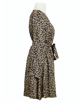 Chiffon Kleid Leoprint in  schwarz von Montan (Bild 3)