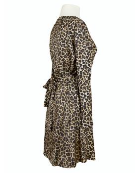 Chiffon Kleid Leoprint in  schwarz von Montan (Bild 4)