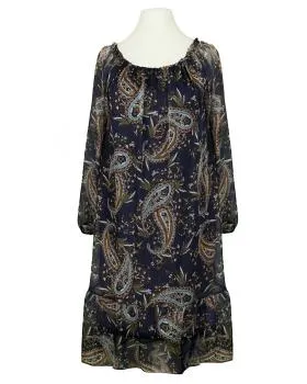 Chiffon Kleid Paisley in  blau von Diana (Bild 1)