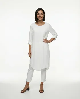 Bluse Chiffon in  wei� von Moda (Bild 3)