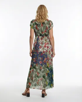 Chiffon Maxikleid Floral in  bunt von Selected Touch (Bild 5)
