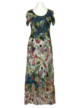 Chiffon Maxikleid Floral in  bunt von Selected Touch (Bild 1)
