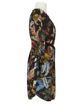 Chiffon Tunika Kleid in  schwarz von Made in Italy (Bild 2)