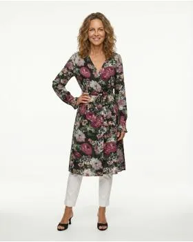 Chiffonkleid Floral in  schwarz von My Star (Bild 4)