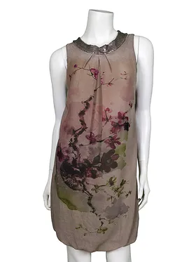 Chiffon Tunika Floral in  braun von Spaziodonna (Bild 1)