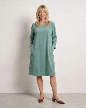 Cordkleid Baumwolle in  aqua von Made in Italy (Bild 4)
