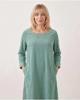 Cordkleid Baumwolle in  aqua von Made in Italy (Bild 6)