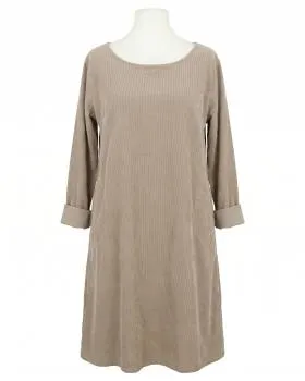 Cordkleid Baumwolle in  beige von Made in Italy (Bild 1)