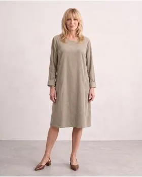 Cordkleid Baumwolle in  beige von Made in Italy (Bild 3)