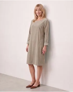 Cordkleid Baumwolle in  beige von Made in Italy (Bild 5)
