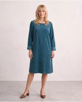Cordkleid Baumwolle in  blaugr�n von Made in Italy (Bild 3)