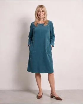 Cordkleid Baumwolle in  blaugr�n von Made in Italy (Bild 4)