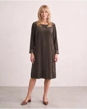 Cordkleid Baumwolle in  braun von Made in Italy (Bild 3)