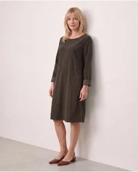 Cordkleid Baumwolle in  braun von Made in Italy (Bild 5)